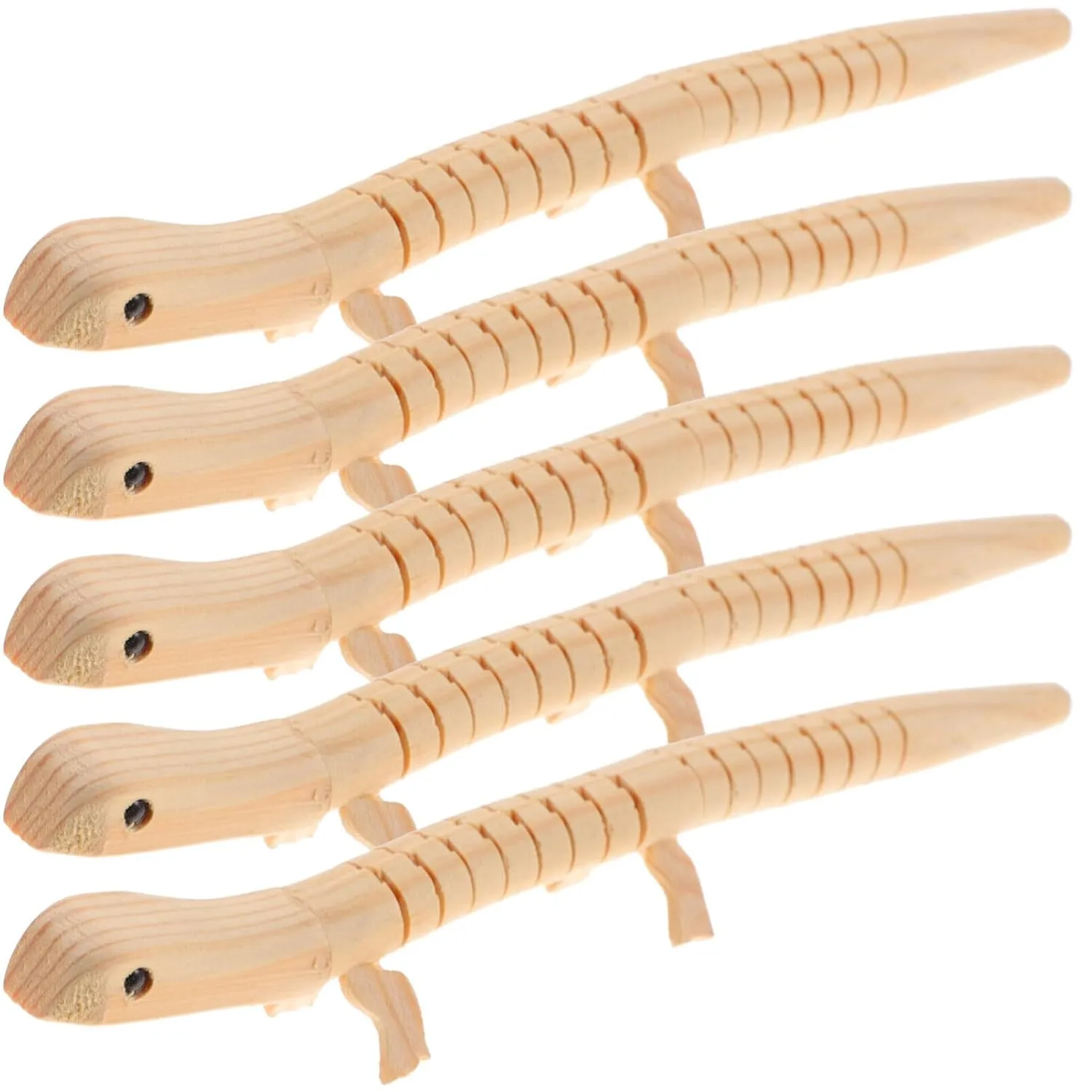 Totority 5pcs Realistic Lizard Unpainted Lizard Model Unfinished Wiggle Lizard Scary Snake Toy Lizard Toy for Kids Lizard Wiggle Toy Lizards Action Figures for Over 3 Years Old