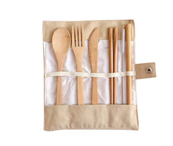 Travel Bamboo Cutlery Set