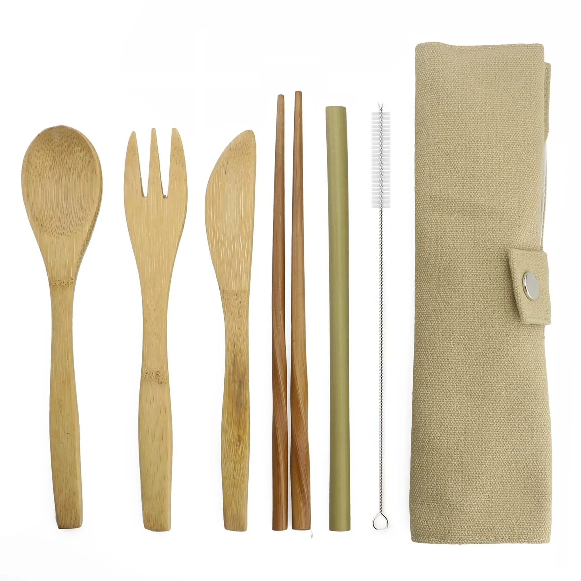 Travel Bamboo Cutlery Set