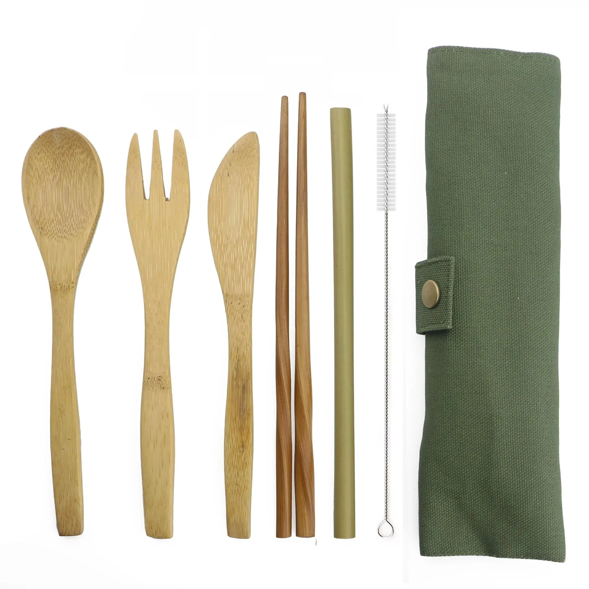 Travel Bamboo Cutlery Set
