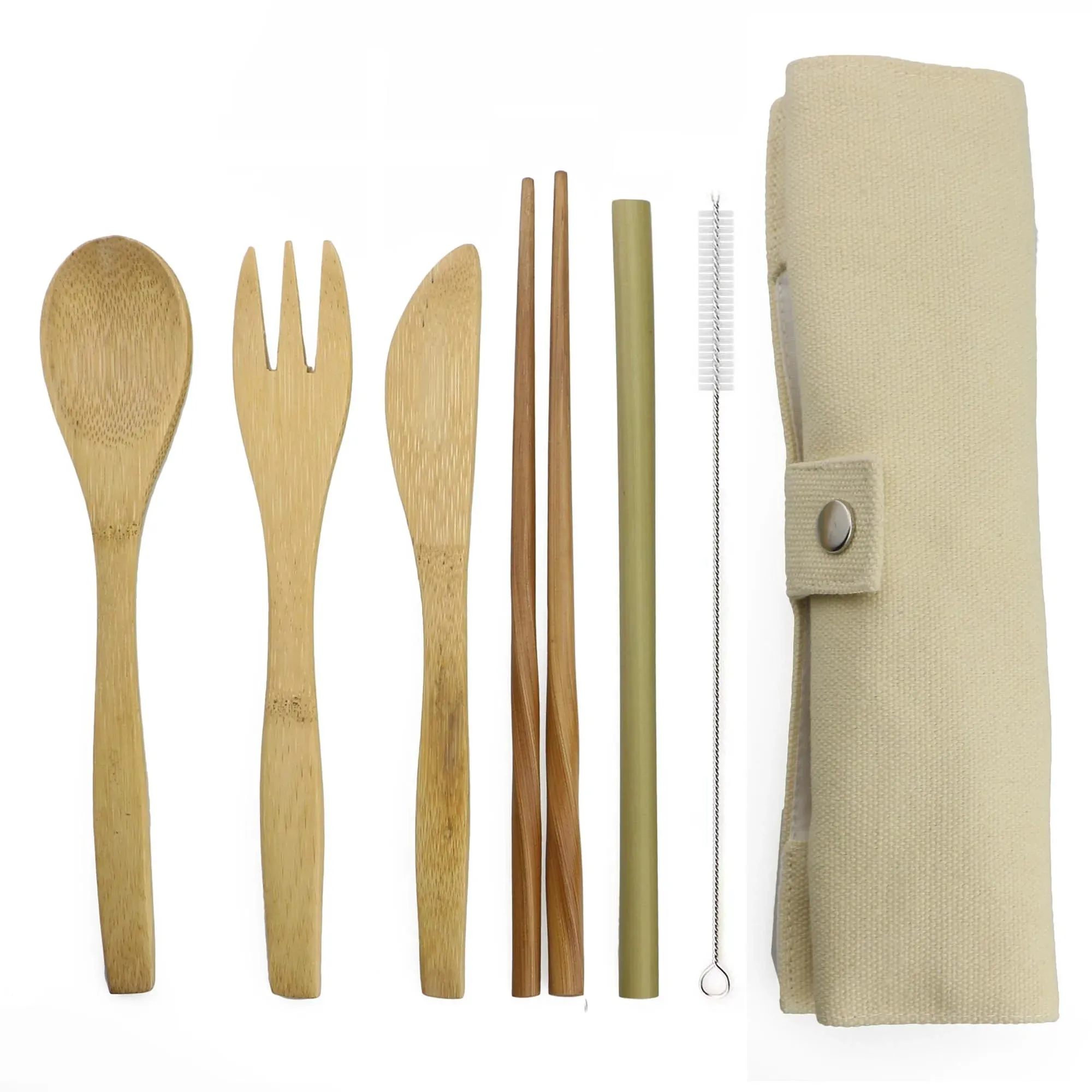 Travel Bamboo Cutlery Set