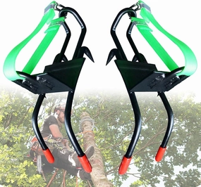 Tree Climbing Spike Set, Stainless Steel Climbing Trees Artifact Non-Slip Climbing Tree Tool with Safety Belt, Tree Climbing Equipment - 4 Claws, Sturdy and Sharp, Strong Grip