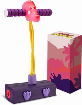 Triceratops Foam Pogo Stick Coolest Toy Jumper for Kids 3, 4, 5, 6, 7 Years Old - Inside & Outside Fun - Dinosaur Themed Bungee Ideal Kids Fun, Gifts, Christmas, Birthday for Boys & Girls