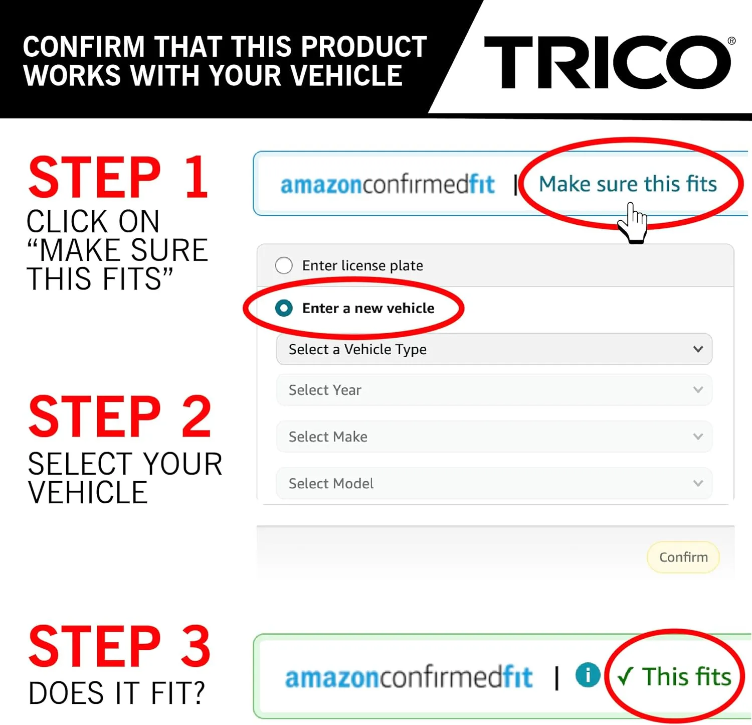 TRICO Diamond 22"   18" Premium Automotive Replacement Windshield Wiper Blades (Set of 2), Passenger and Driver Side All-Weather Beam Wiper Blades for Select Vehicle Models