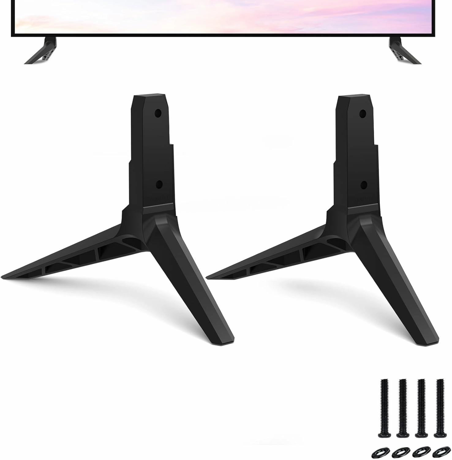 TV Stand Legs for Vizio TV Stand, Only for Vizio V505-H9 V505-G9, Not for Other TV Models, for Vizio 4K Ultra HD (2160P) HDR Smart LED TV Legs with Screws Set & Instructions