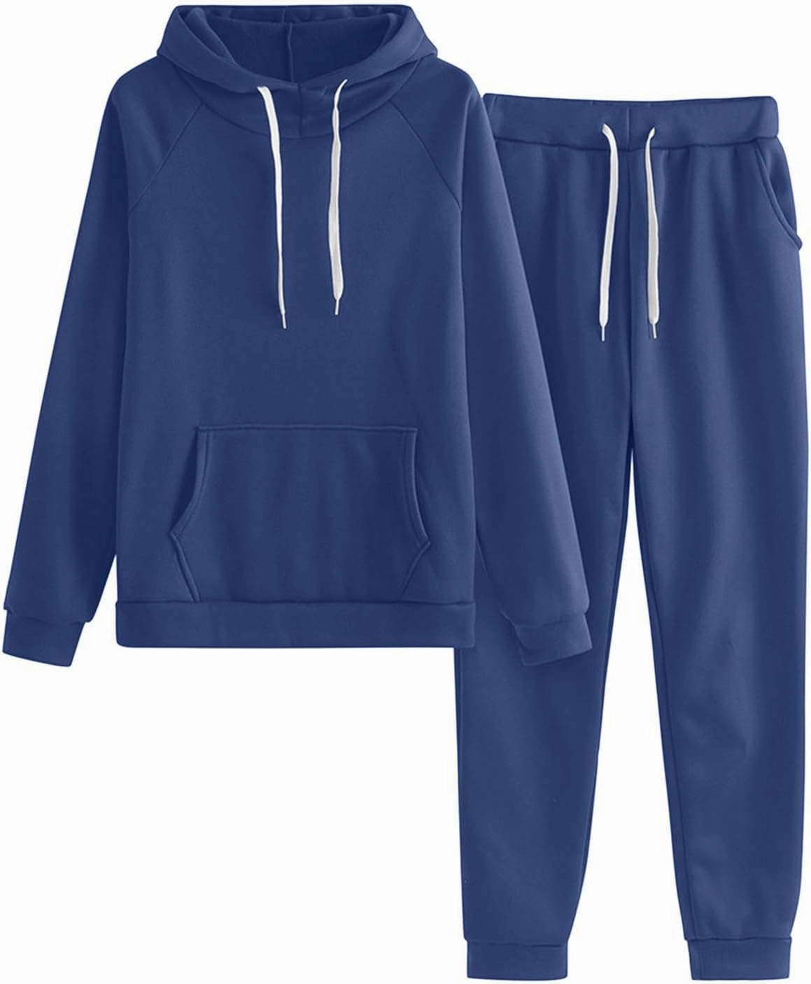 Two Piece Outfits Sweatsuits for Women Set Printed Hoodie and Sweatpants Set Jogging Suits with Kangaroo Pockets