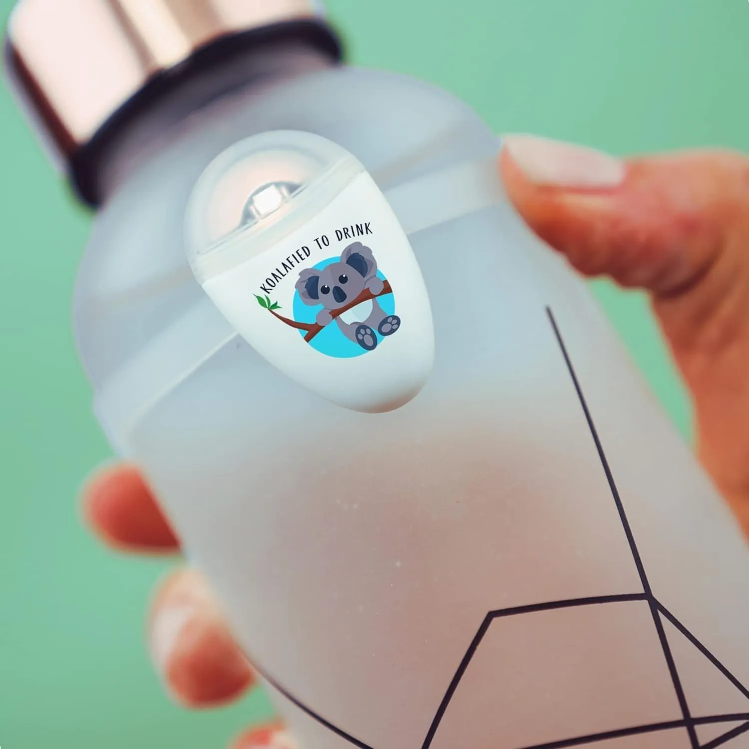 ULLA Drink Water Reminder, Smart Light for Water Bottle, Fits Most Bottles, Lights Up When Time to Drink, Hidrate Smart Water Bottle Reminder to Drink, Smart Hydration Reminder (Koalified)