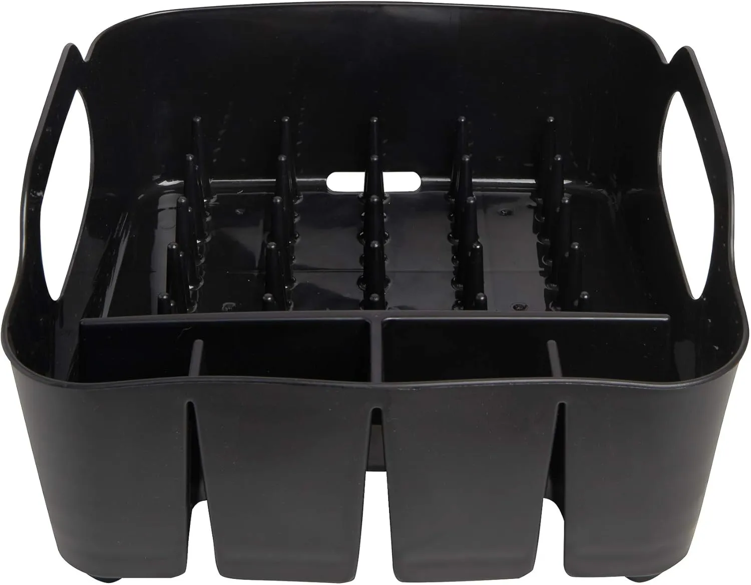Umbra Tub Dish Drying Rack – Lightweight Self-Draining Dish Rack for Kitchen Sink and Counter at Home, RV or Motorhome, Smoke