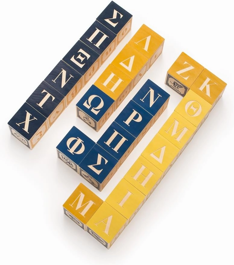Uncle Goose Greek Blocks - Made in The USA