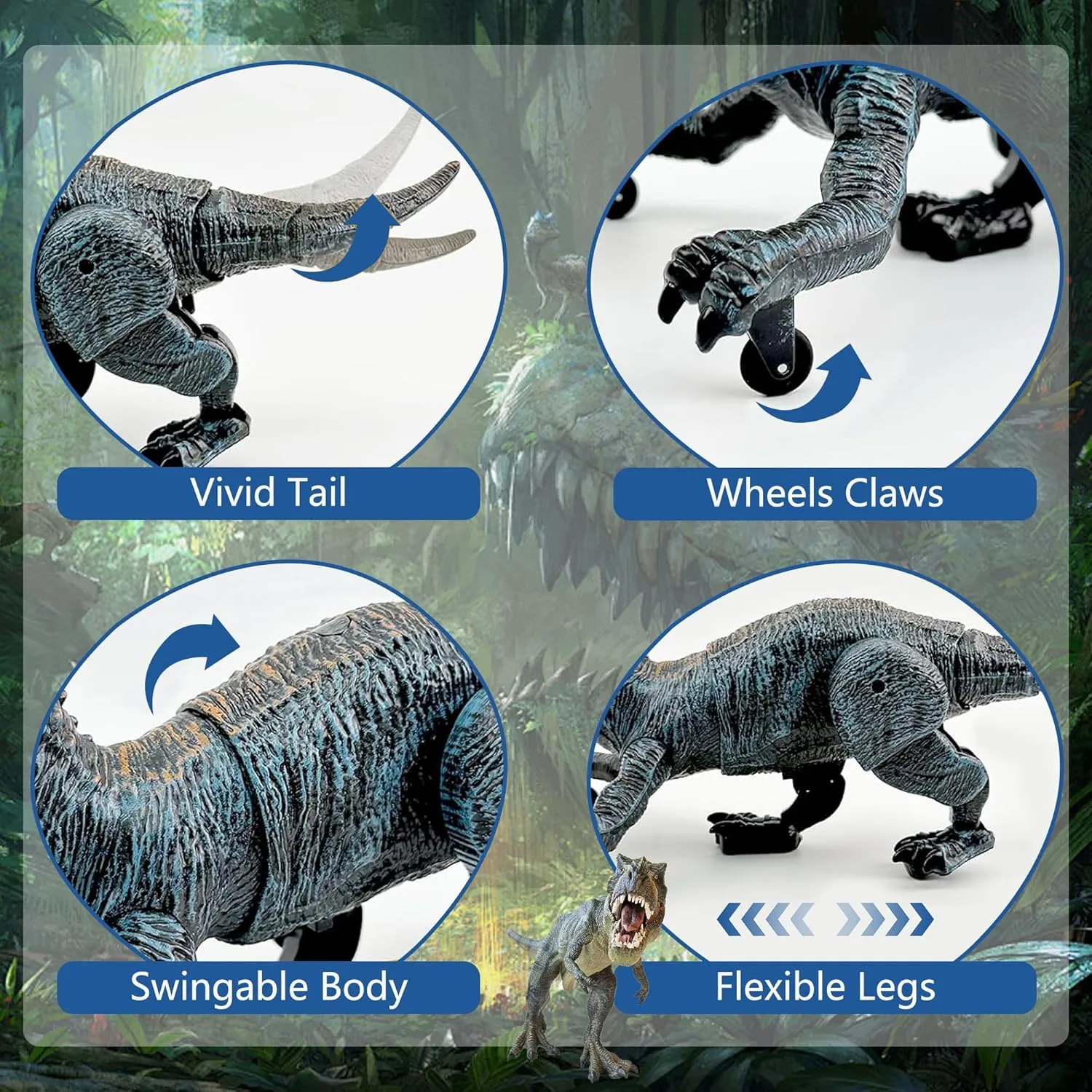 Upgraded Dinosaur Toys for Kids 3-5 5-7 Years Old, Remote Control Tyrannosaurus Rex with Light &Spray& Roar, Realistic RC Walking Dinosaur Toys for Kids 4 5 6 7 8 Stocking Stuffer