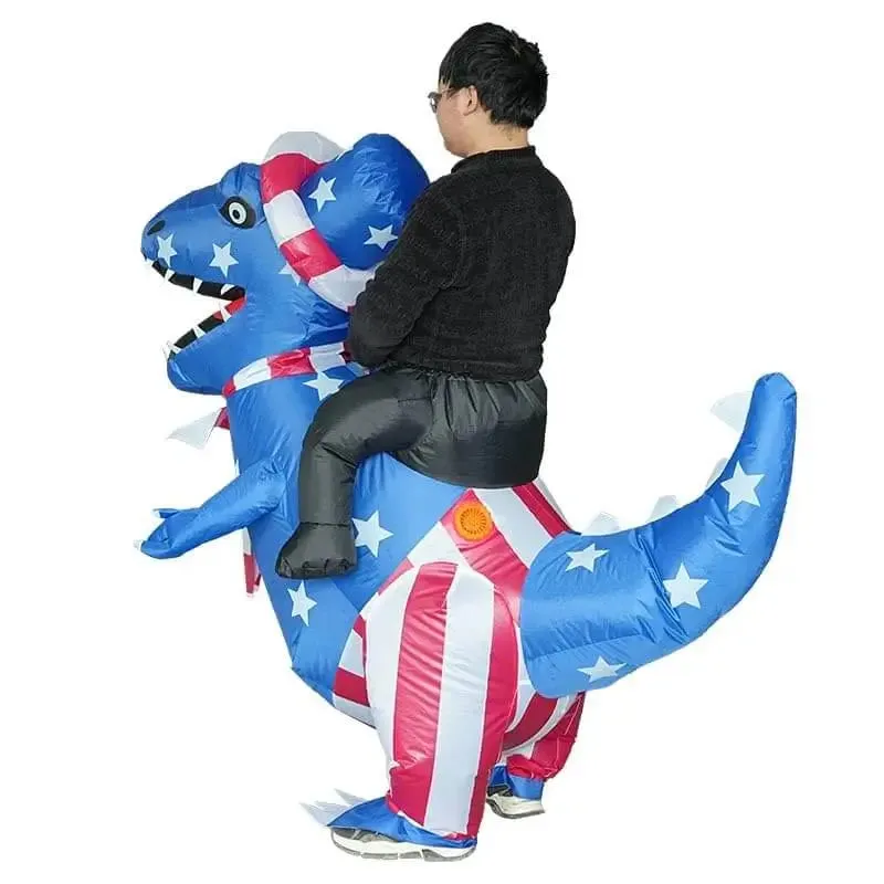 USA Dinosaur Inflatable Ride-On Costume