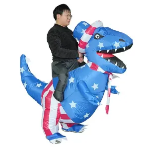 USA Dinosaur Inflatable Ride-On Costume