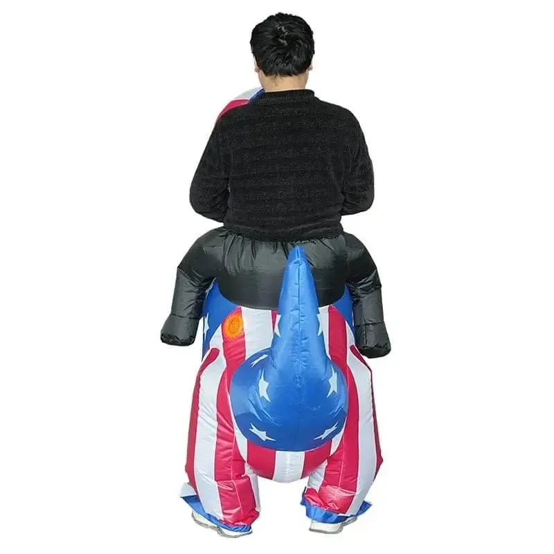 USA Dinosaur Inflatable Ride-On Costume