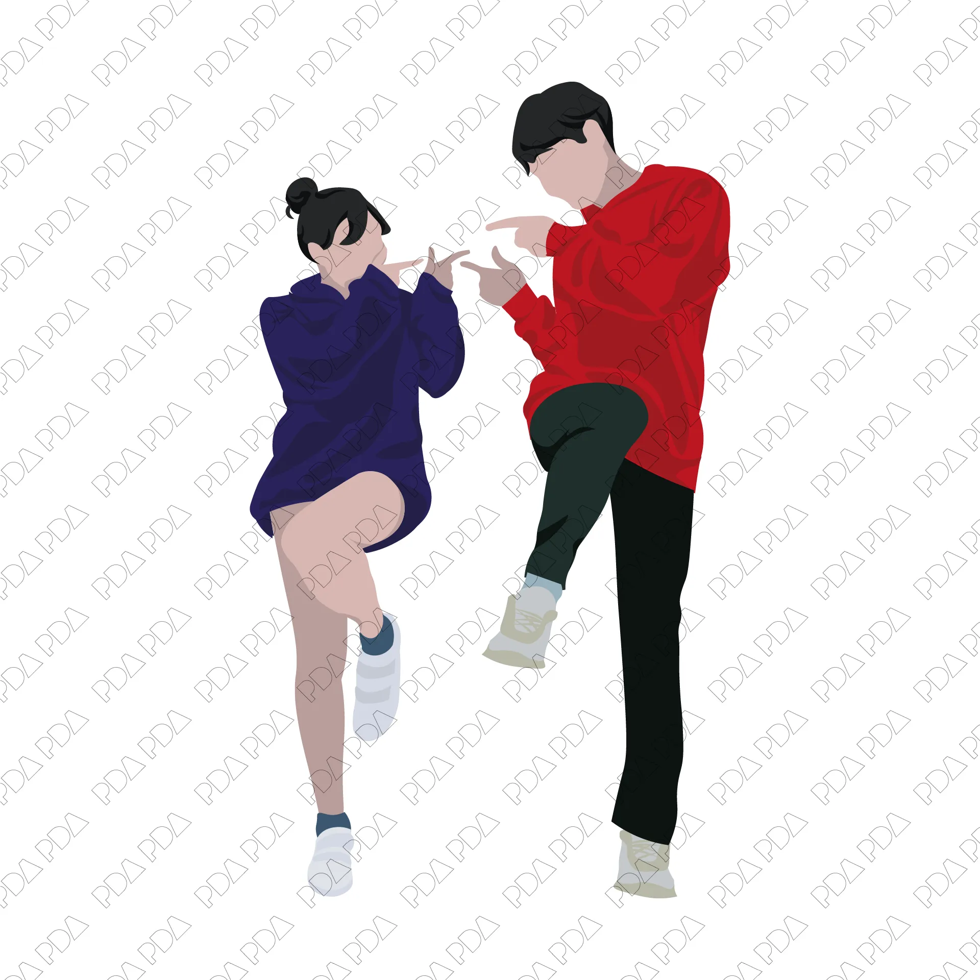 Vector Kids and Teenagers Set (25 Figures)