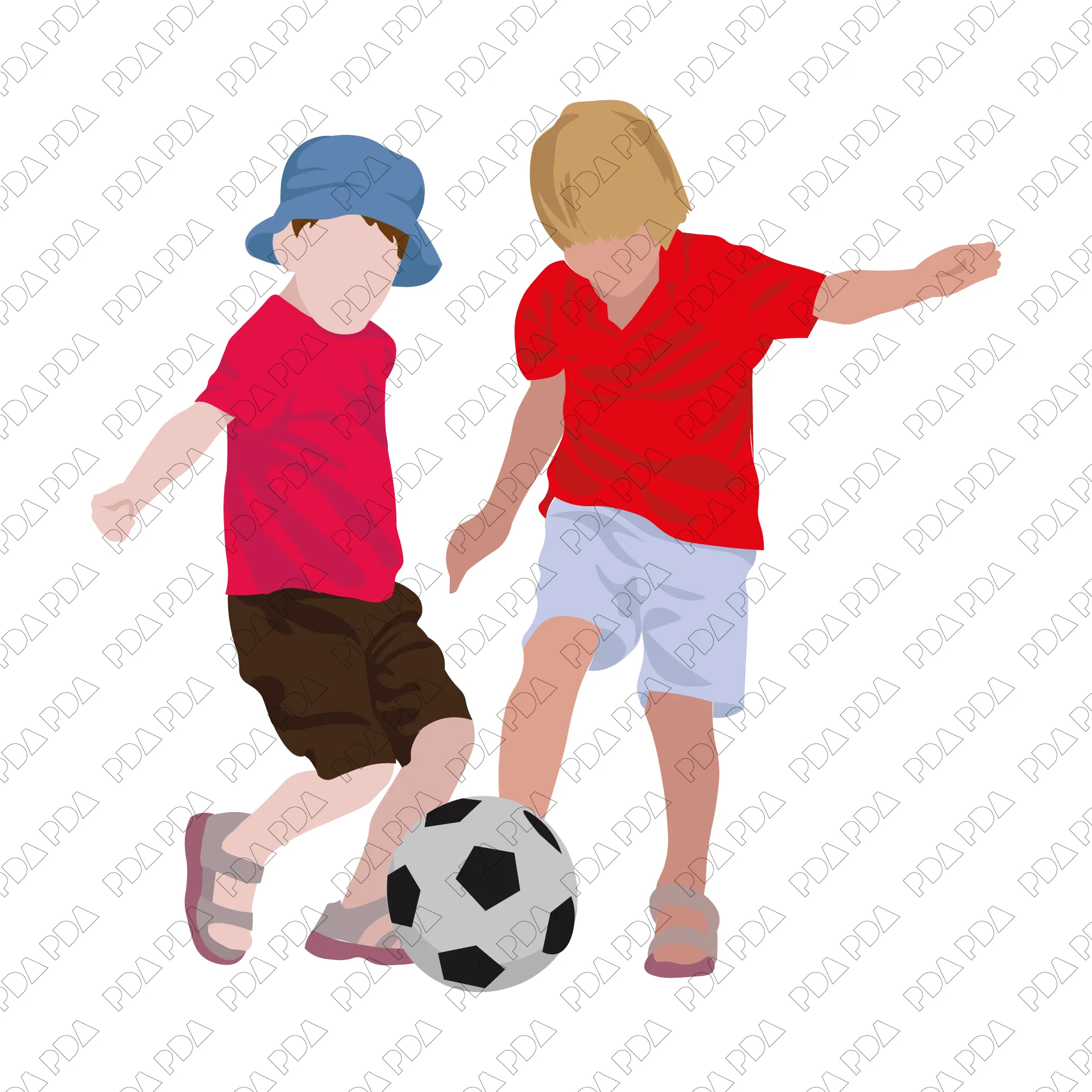 Vector Kids and Teenagers Set (25 Figures)