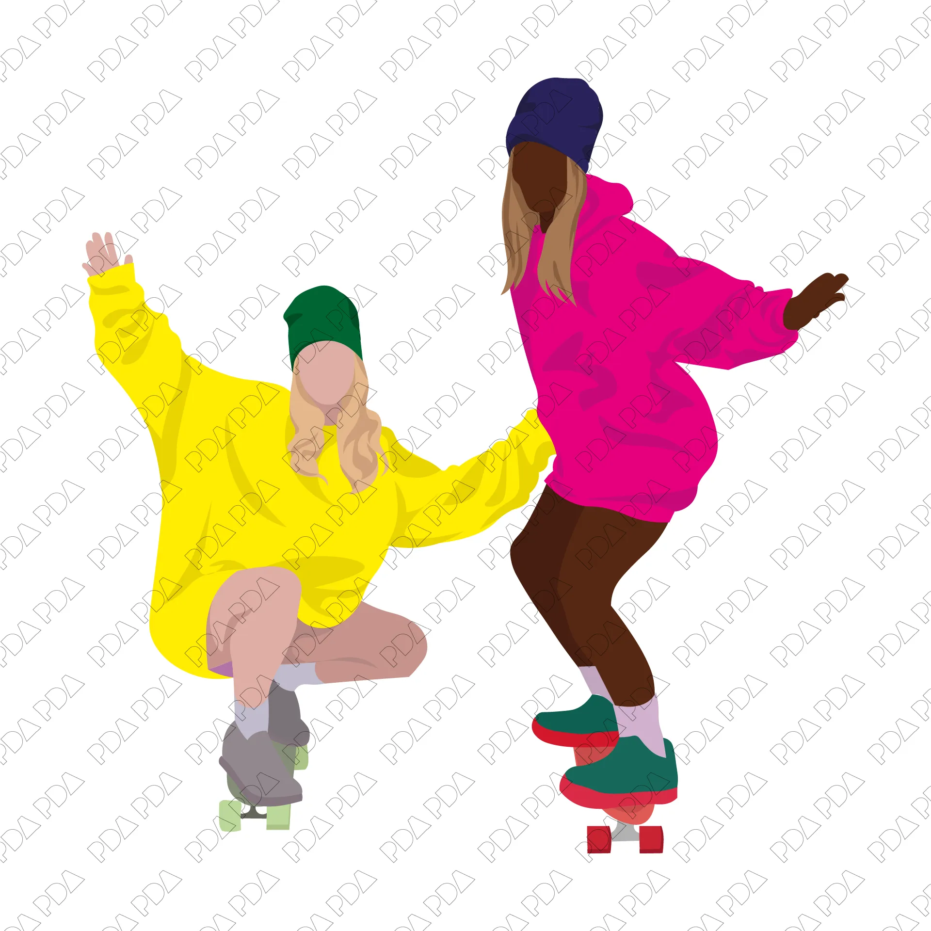 Vector Kids and Teenagers Set (25 Figures)