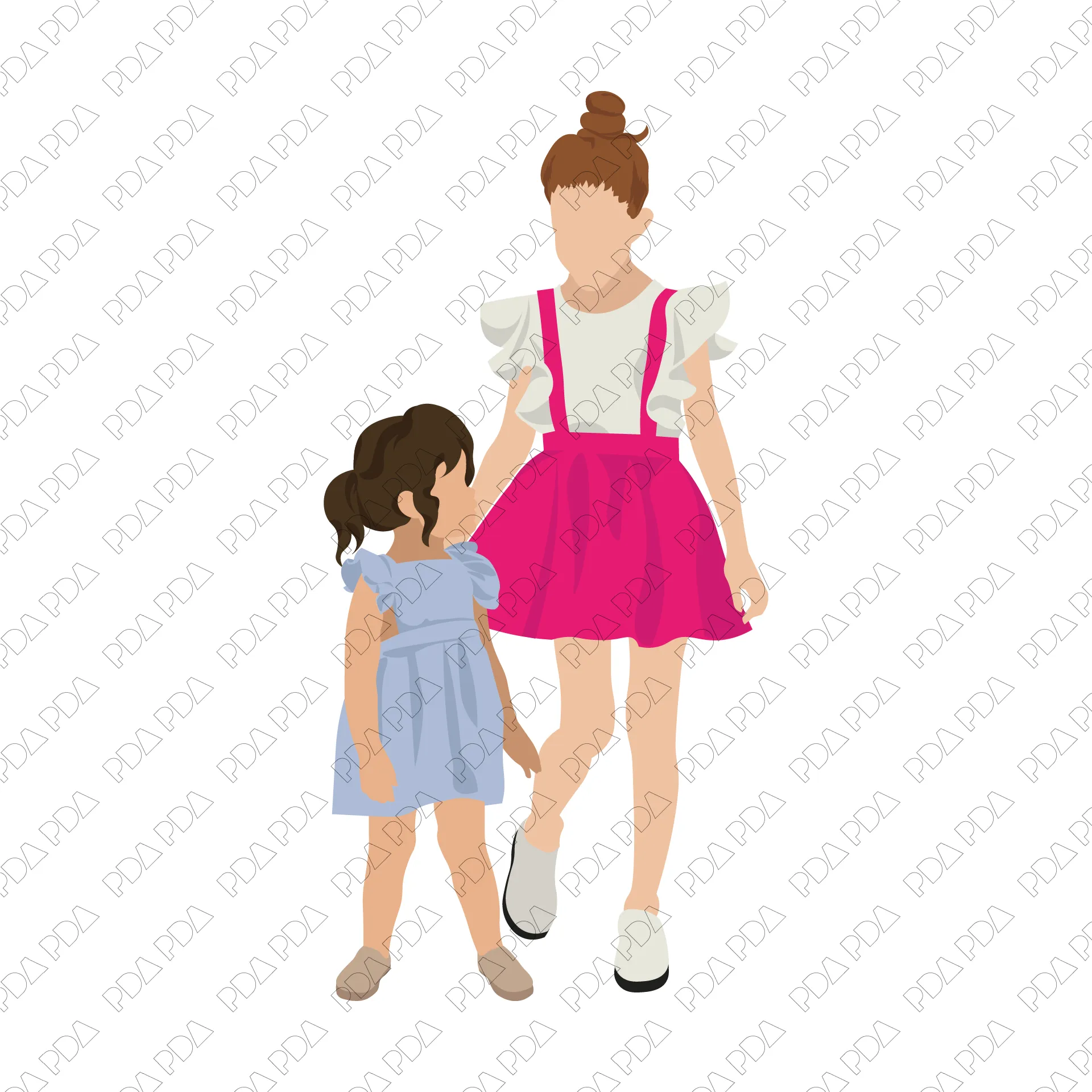 Vector Kids and Teenagers Set (25 Figures)