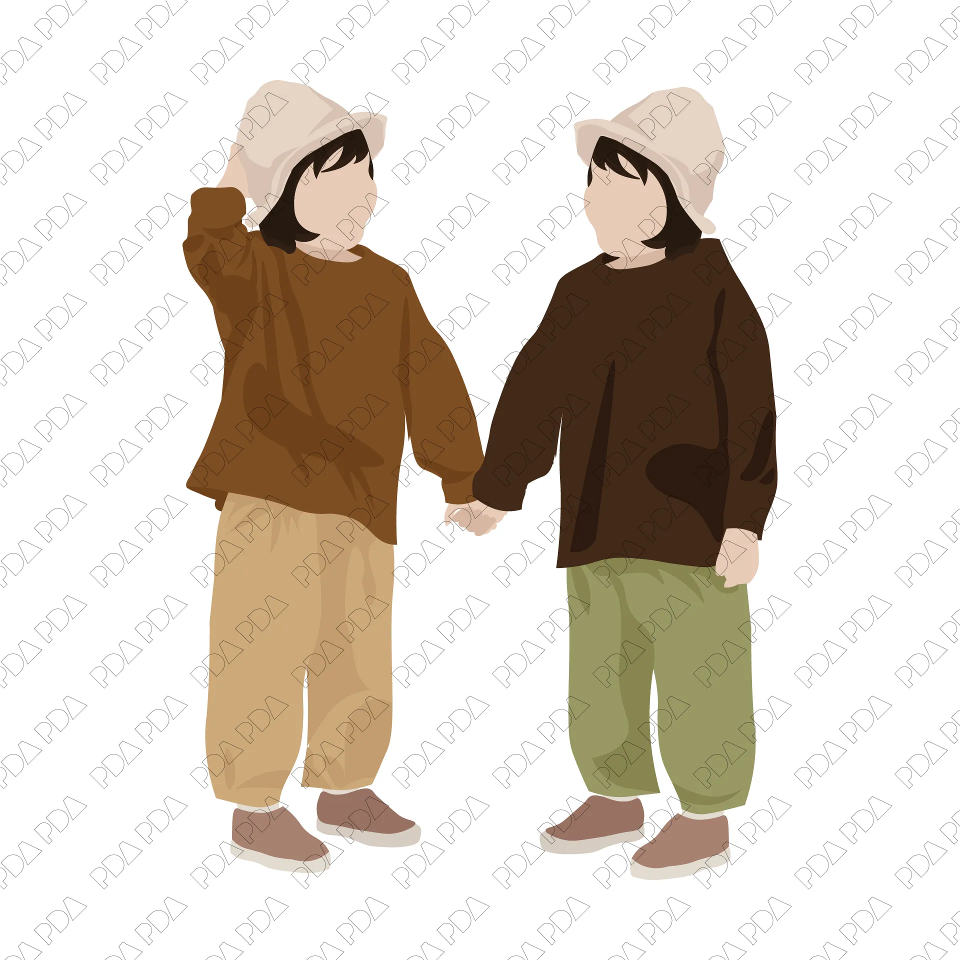 Vector Kids and Teenagers Set (25 Figures)
