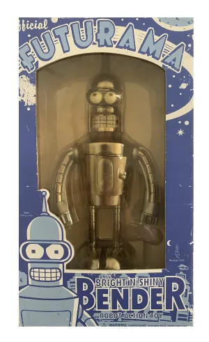 Vintage 2003 The Official Futurama Bright N Shiny Bender Robot Wind Up Action Toy - Shop Stock Room Find