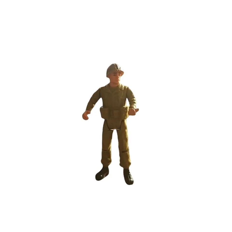 Vintage DC Comics REMCO 1981 Action Figure Soldier Toy 3.75" Military Collectible With Helmet & Gear