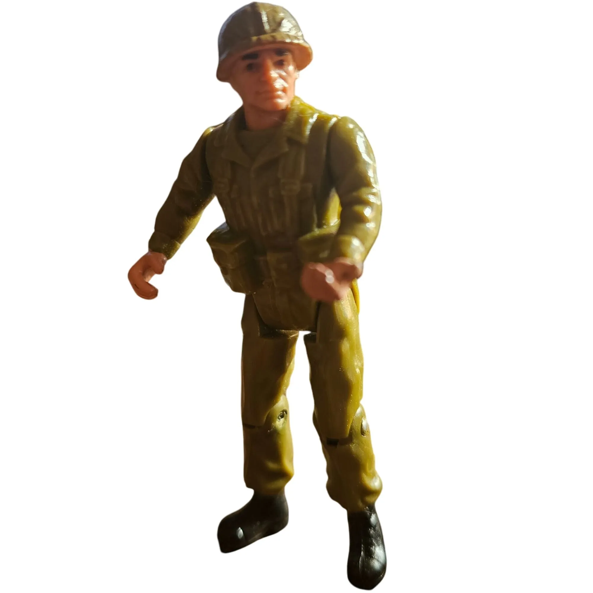 Vintage DC Comics REMCO 1981 Action Figure Soldier Toy 3.75" Military Collectible With Helmet & Gear