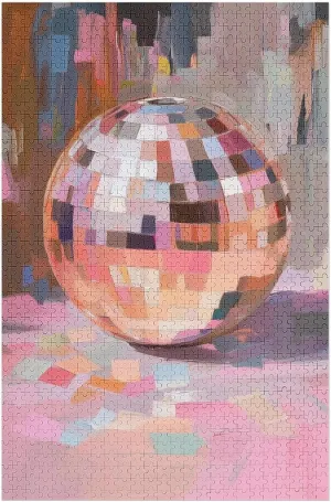 Vintage Disco Ball Colorful Jigsaw Puzzles 1000 Pieces for Adults Educational Entertainment Game