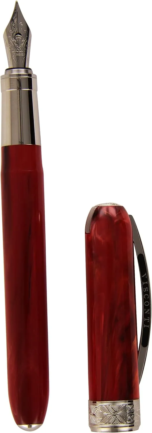 VISCONTI Rembrandt Fountain Pen Medium Nib Red