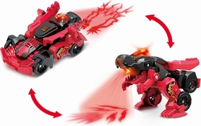 Vtech Switch and Go Dinos Fire Mini T-Rex - Dino Car Transformer - 2-in-1 Toy with Dino Voice, Sound and Light Effects - For Children 3-8 Years