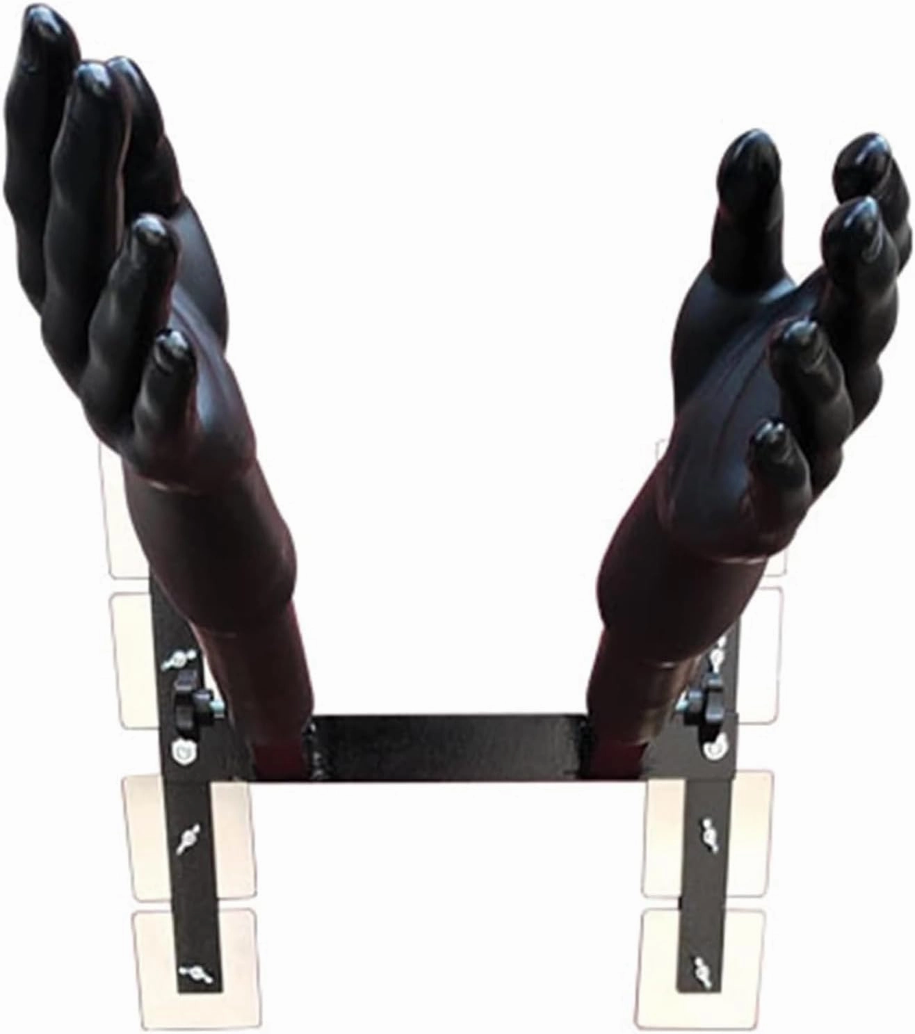 Wall Mounted Martial Arts Spring Pile Device, Multifunction Hand Shape Plastic Man Training Target for a Wide Range of Boxing Styles, Simple Wing Chun Dummy Training Equipment