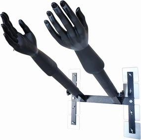 Wall Mounted Martial Arts Spring Pile Device, Multifunction Hand Shape Plastic Man Training Target, Simple Wing Chun Dummy Training Equipment