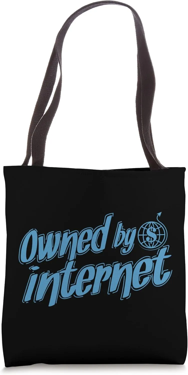 Wallstreet against Internet Owned by Internet Shares Tote Bag