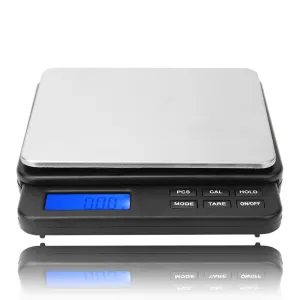 Weighing Scale 1000g/0.01g High Digital Mini Scale,Kitchen Scale Electric Scale,for Kitchens, Laboratories,etc(Black)