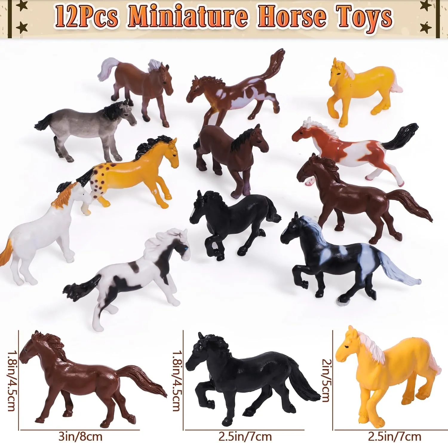 Western Cowboy Party Favors Rodeo Birthday Supplies for Kids Miniature Horse Toys Straw Silicone Bracelet Keychain Sticker Filler Goodie Bag Stuffers, Cowboy Western Party Favors Supplies
