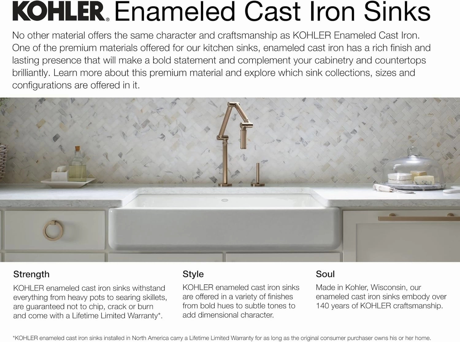 Whitehaven Smart Divide 35-3/4 in. Undermount Double-Bowl Farmhouse Kitchen Sink