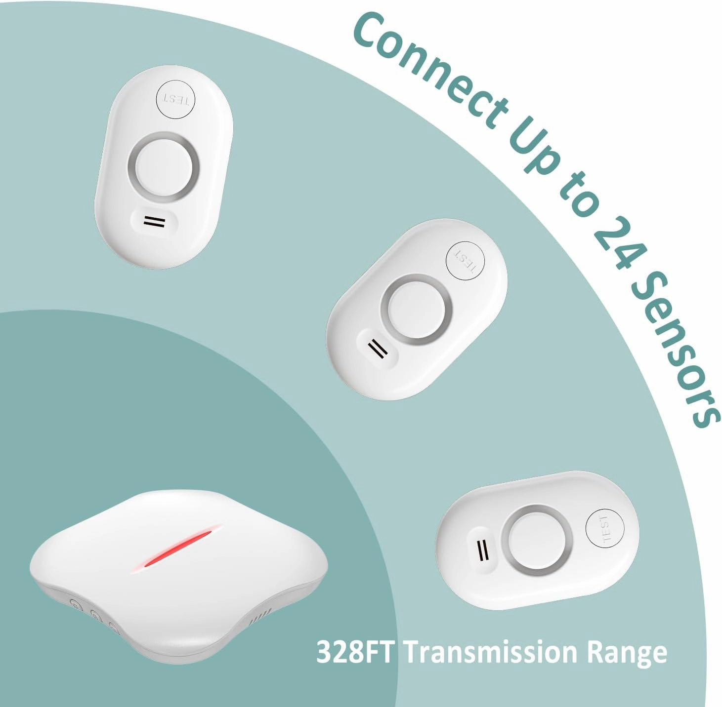 WiFi Water Leak Detector for Home with App Notification, 1 Gateway   6 WD61 Sensor, 120dB Water Flood/Drip Alarm for Basement/Kitchen/Bathroom/Toilet/Laundry Room, Sink/Drain/Pipe/Faucet Leakage Alert