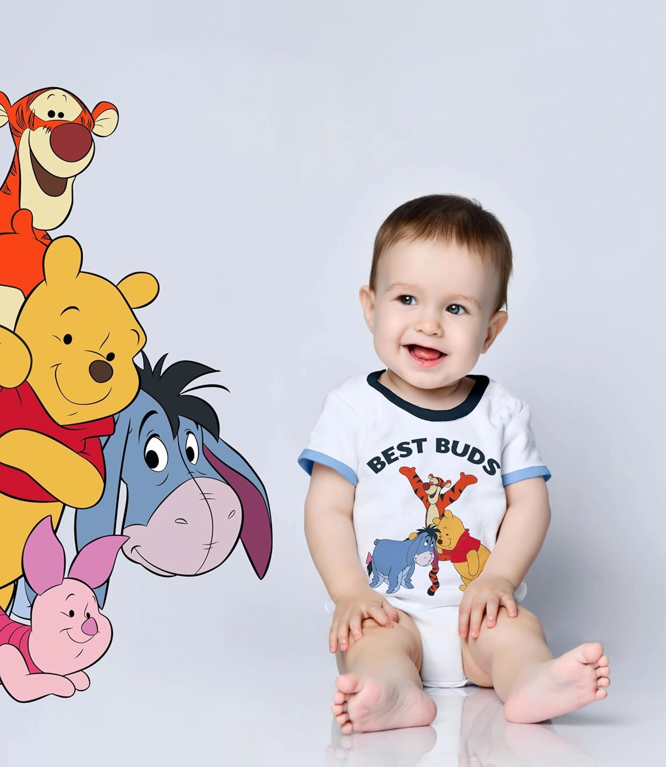 Winnie The Pooh Graphic T-Shirt (Sets) Tigger Eeyore Piglet Rabbit Roo Kanga Owl Lumpy Kessie Infant-Baby/Toddlers Clothes
