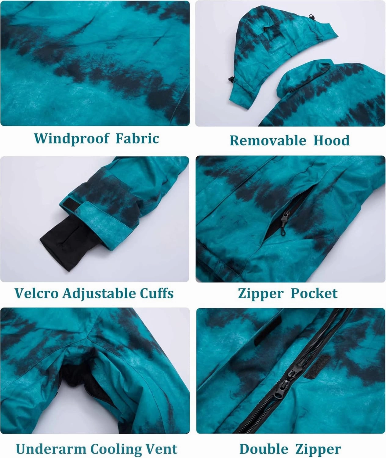 Women's Ski Jackets and Pants Set Waterproof Snowboard Snowsuit Colorful Winter Warm Snow Coat Suit Windproof