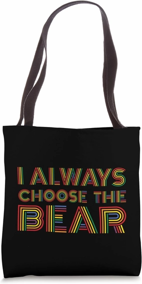 Would You Pick a Bear or Man? Dilemma LGBTQ Tote Bag