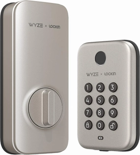Wyze Auto-Lock Bolt, Fingerprint Keyless Entry Door Smart Bluetooth Deadbolt Replacement, Backlit Keypad, IPX5 Weatherproof, in-App History and Scheduled Access, BHMA, UL 20-Min Fire Rated