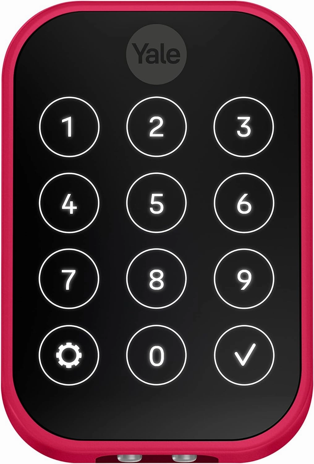 Yale Assure Lock 2 Limited Edition Deadbolt, Viva Magenta Smart Keyless Entry Door Lock with Wi-Fi Connected Keypad for Code Entry and Remote Access YRD450-WF1-VMP