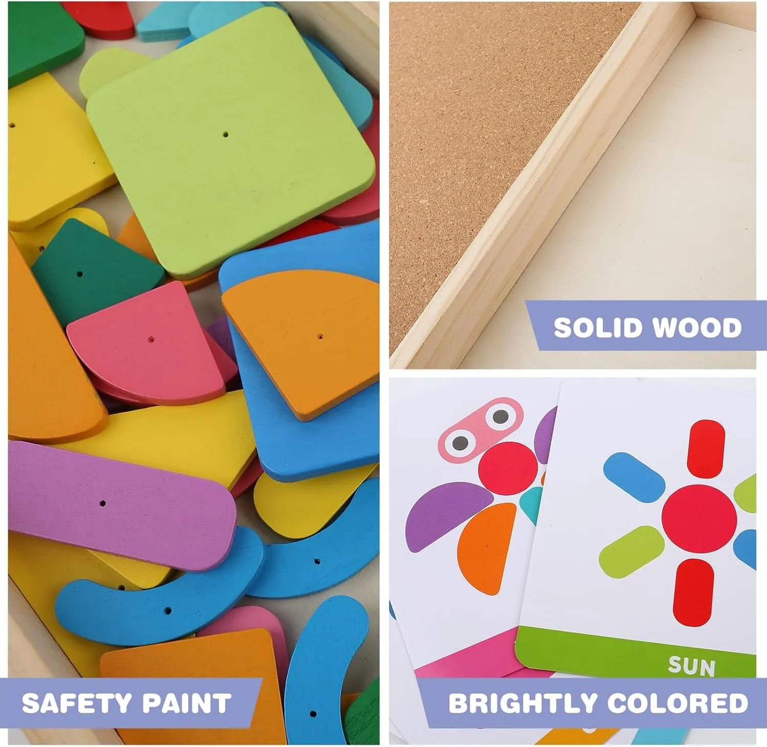 YHZAN Kids Wooden Building Blocks Set, Hammer and Nails Game Children Toys for Toddlers and Preschoolers, Build a House, Castle, Car, Boat (Modern, Large Size)