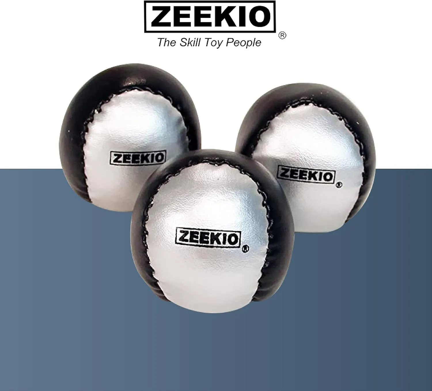 Zeekio Beginner Juggling Ball - [Pack of 3], Millet Fields, Synthetic Leather, Circus Balls, with Panel Designs, 100g, 56 mm