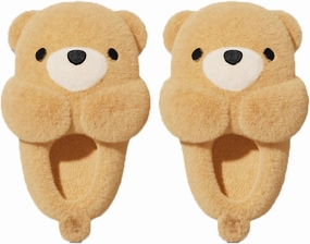 Zureto The New Cute Panda Animal Slipper Cuddly Panda Bear Plush Animal House Slippers Warm Winter Slippers House